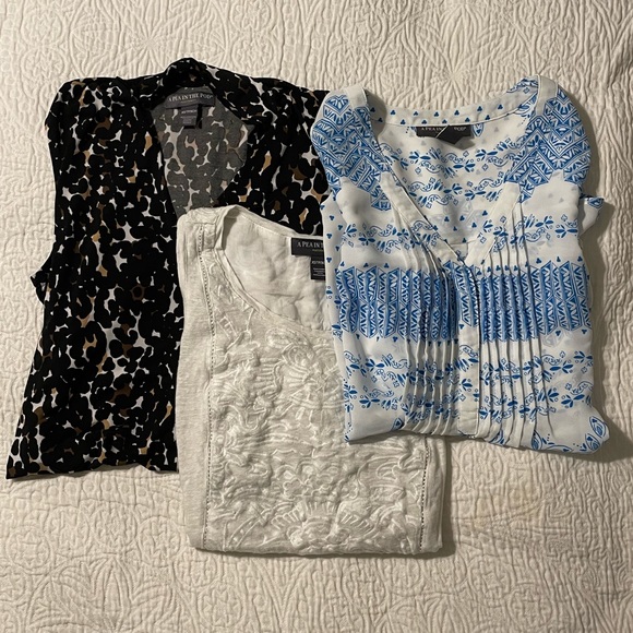 A Pea In The Pod Maternity Tops & Pants Bundle (9 items!) - Picture 2 of 11